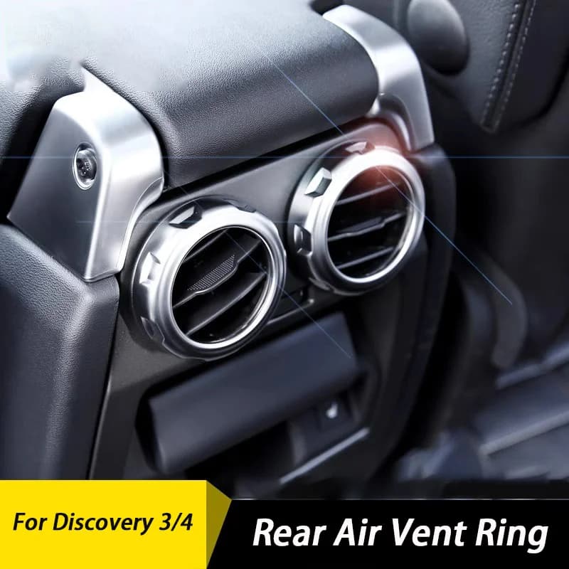 Auto Uscita Posteriore Air Vent Decorazione Anello Modifica Interna Adesivo Per Land Rover Range Rover Sport Discovery 3 4 2004-2016