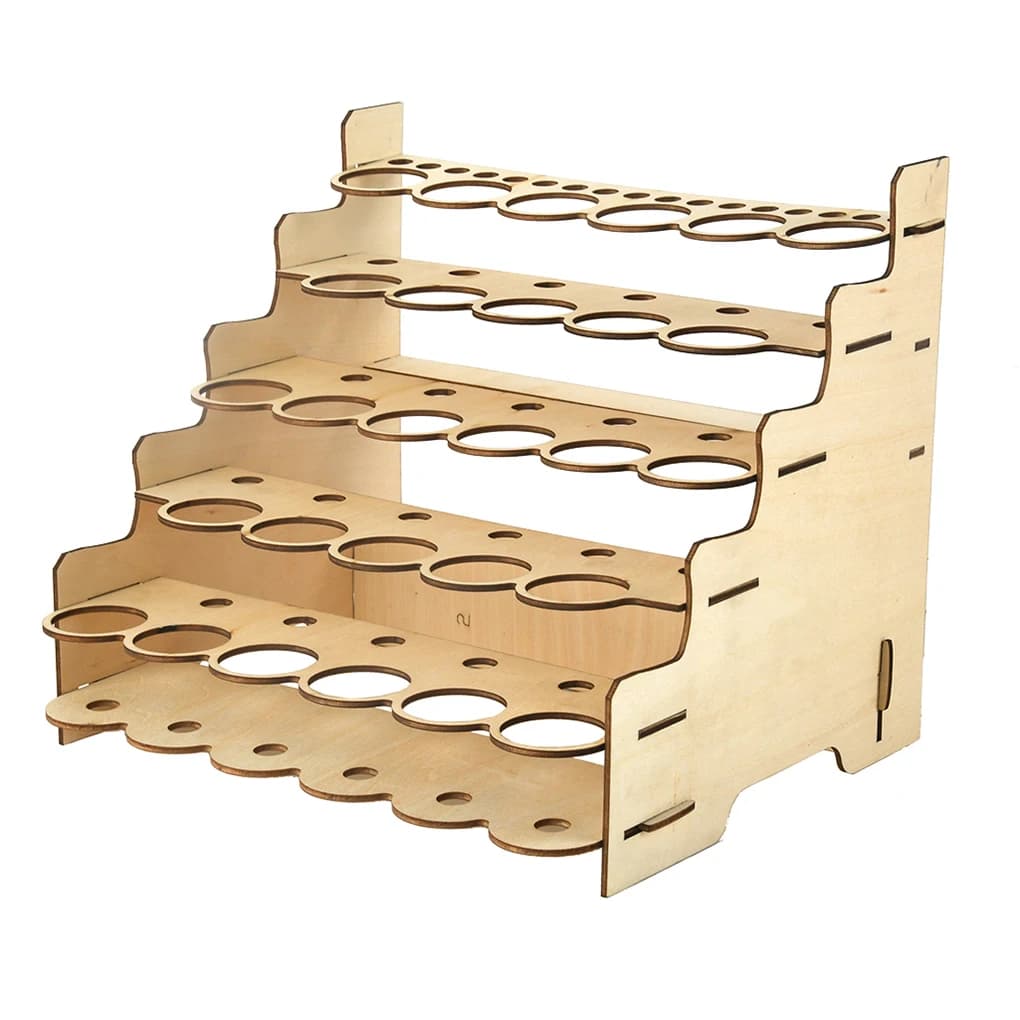 Organizzatore di vernice modello Scaffale per pigmenti multistrato Squisito comodo portautensili Scaffale per pigmenti fai-da-te con slot multipli