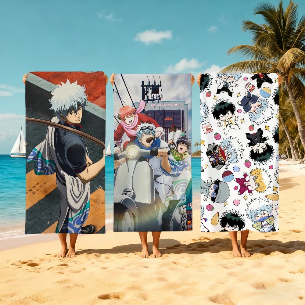 Asciugamano da spiaggia G-gintama anime, ad asciugatura rapida, morbido, ideale per piscina, regalo per viaggi, palestra, doccia, campeggio, sport