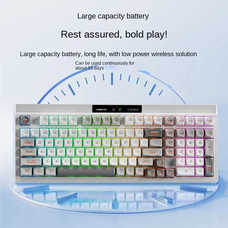 L102 Silent Film Mechanical Keys for Use in Office E-Sports Gaming Hand-Painted Design