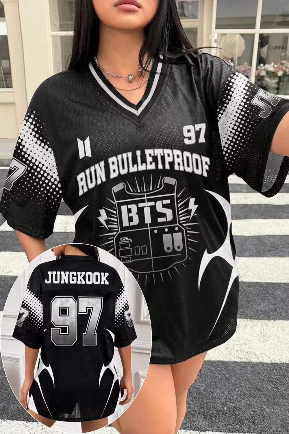 26 Summer New Korean Wave K-pop BTS Male Band Idol Peripheral Printed Breathable Quick Drying Short Sleeved T-shirt Fans Singer
