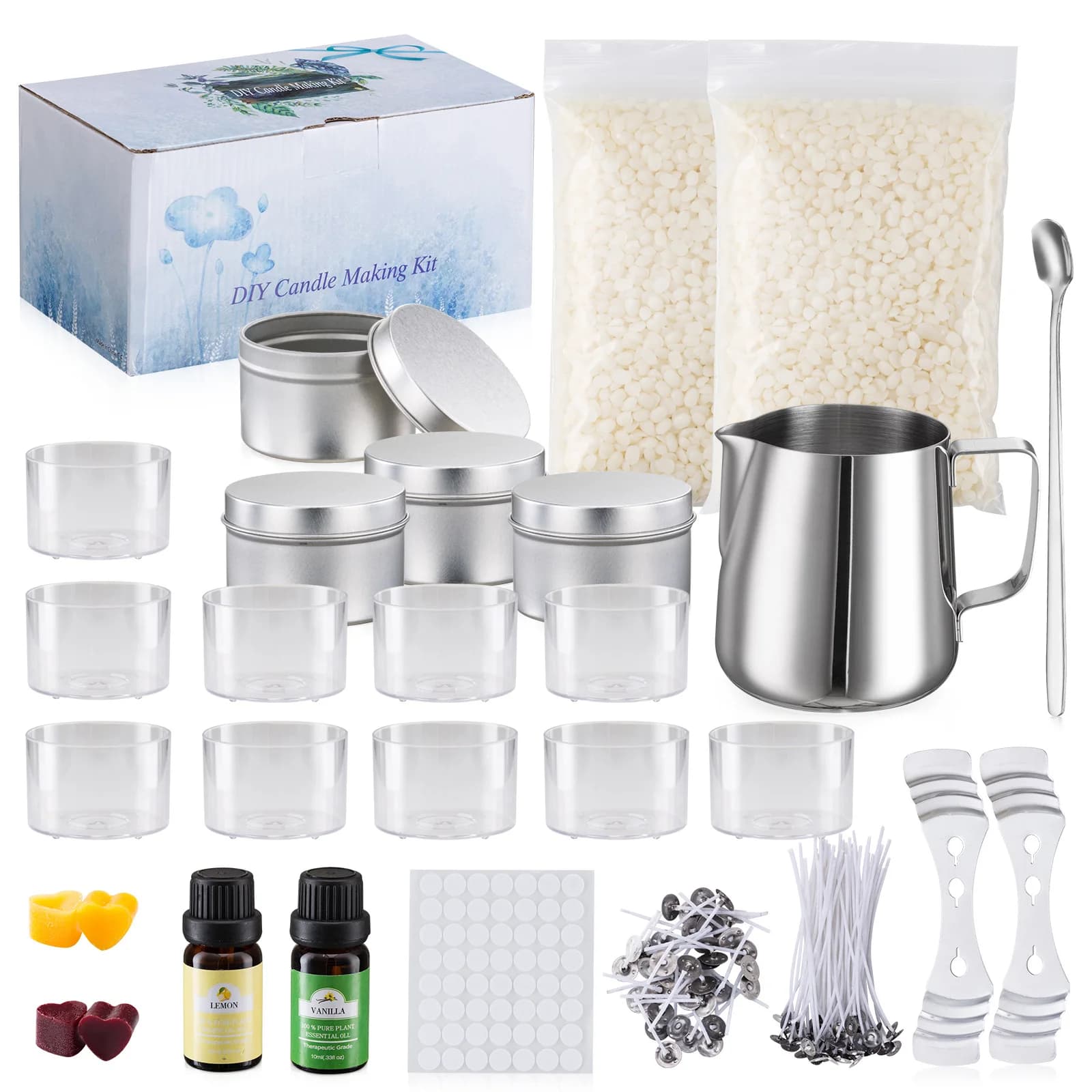 Y Advanced DIY Aromatherapy Candle Making Kit - Handcrafted Gift Set with Essential Oils, Starter Supplies for Home Crafting