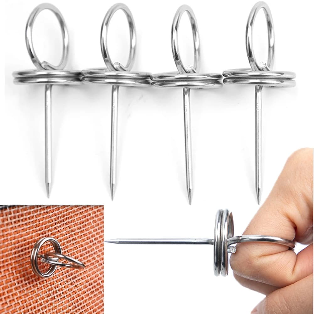 12/30pcs Archery Target Pins Stainless Steel Nail Targets Paper Face Practice Sports Bow Hunting Shooting Accessories