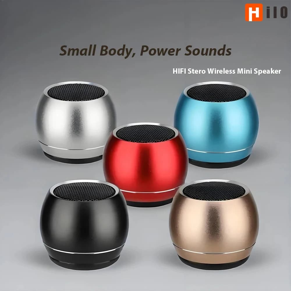 Hilo Bluetooth U3 TWS Interconnessione Mini altoparlante stereo wireless portatile Gun Metal Heavy Subwoofer Altoparlante esterno
