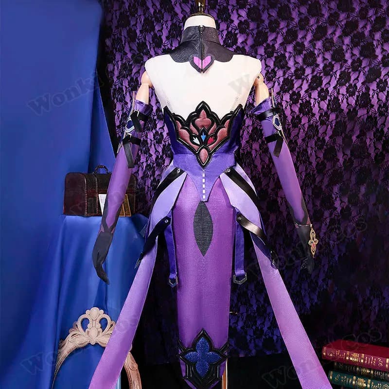 2025 yiyi Costume Wig for Star Rail Sexy Dress Black Shoes Cosplay Boots Party Costumes for Women