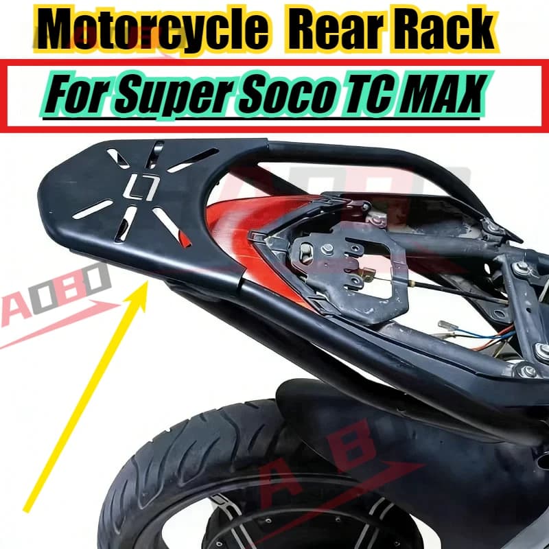 Accessori Moto: Portapacchi Posteriore, Supporto per Bauletto, Braccio di Supporto per Box Posteriore Super Soco TC MAX, Ricambi