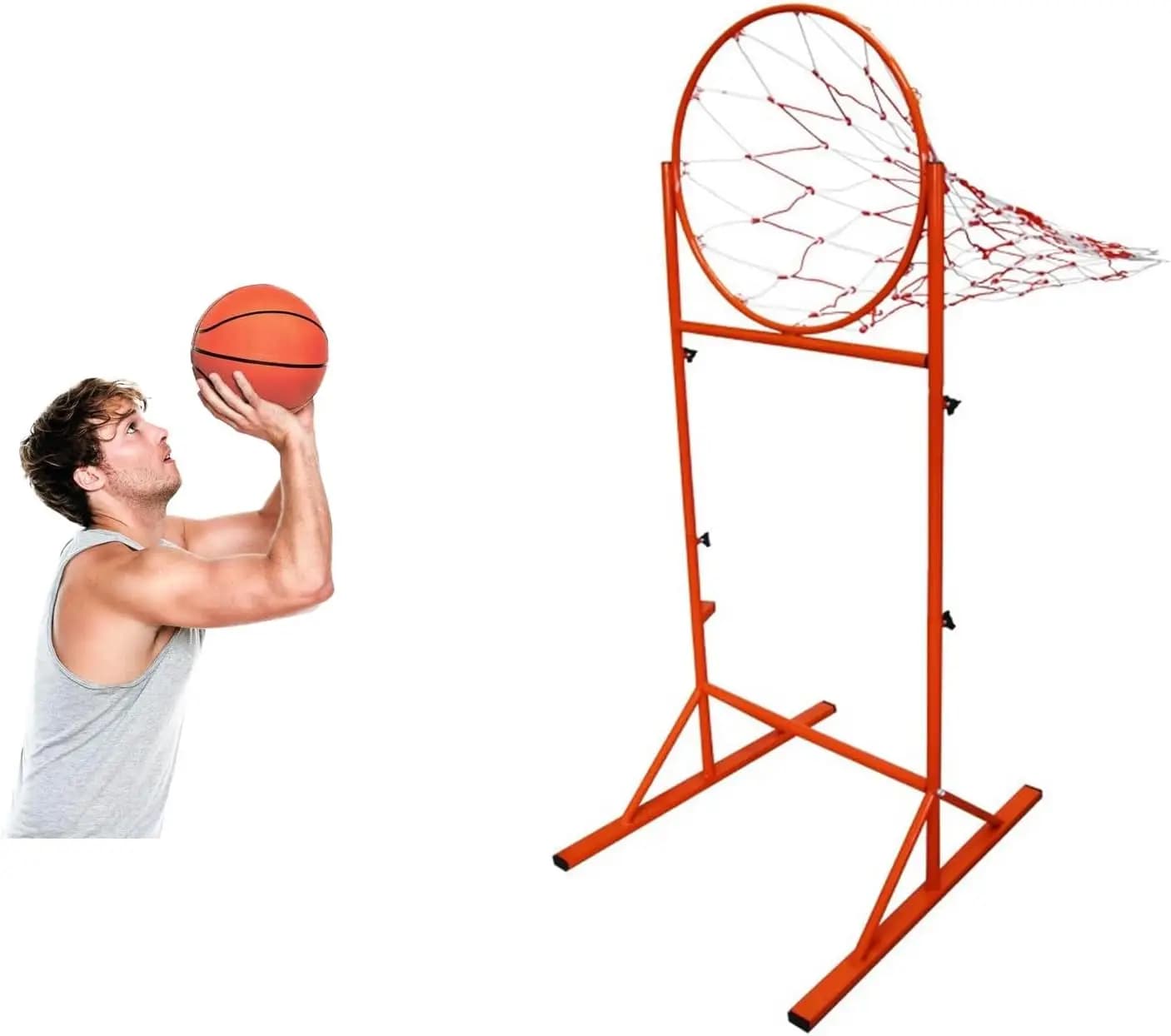 Stainless Steel Basket Passing Device Essential product for basketball players Professional shooting pass training equipment