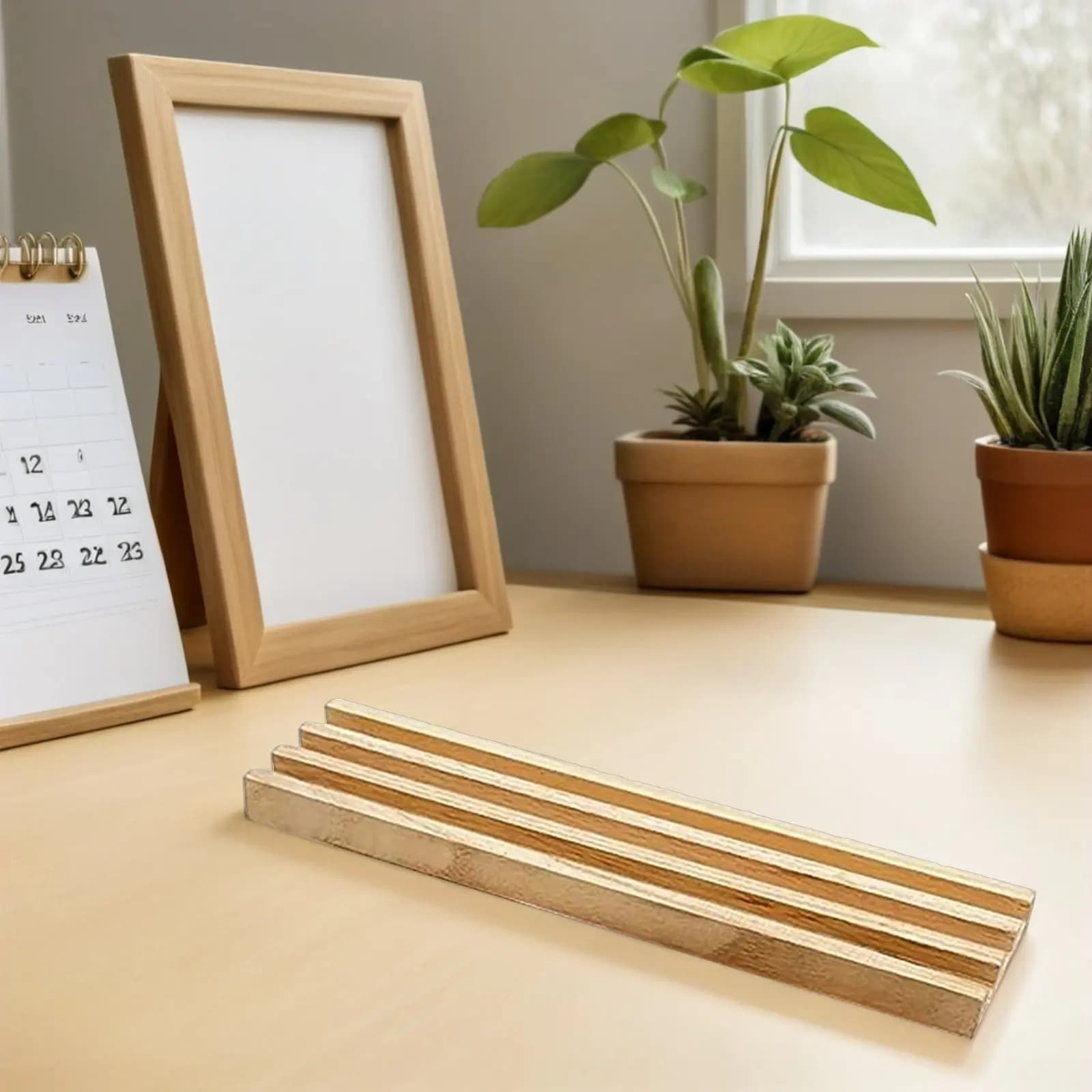Wooden Domino Rack Professional Natural Wood Domino Holder Oblique Angle Tray Multi-Slot Display Stand Game Accessory