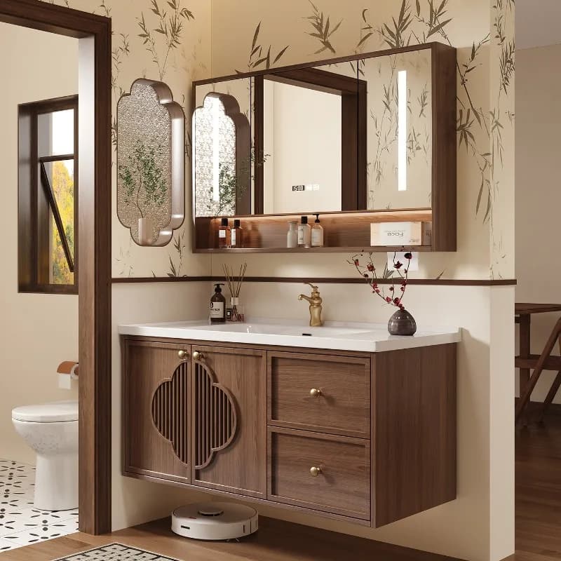 Armadio moderno di lusso Cassetti di carta Partizioni salvaspazio Display WC Armadietto da bagno Organizzatore Gabinete Mobili alla moda