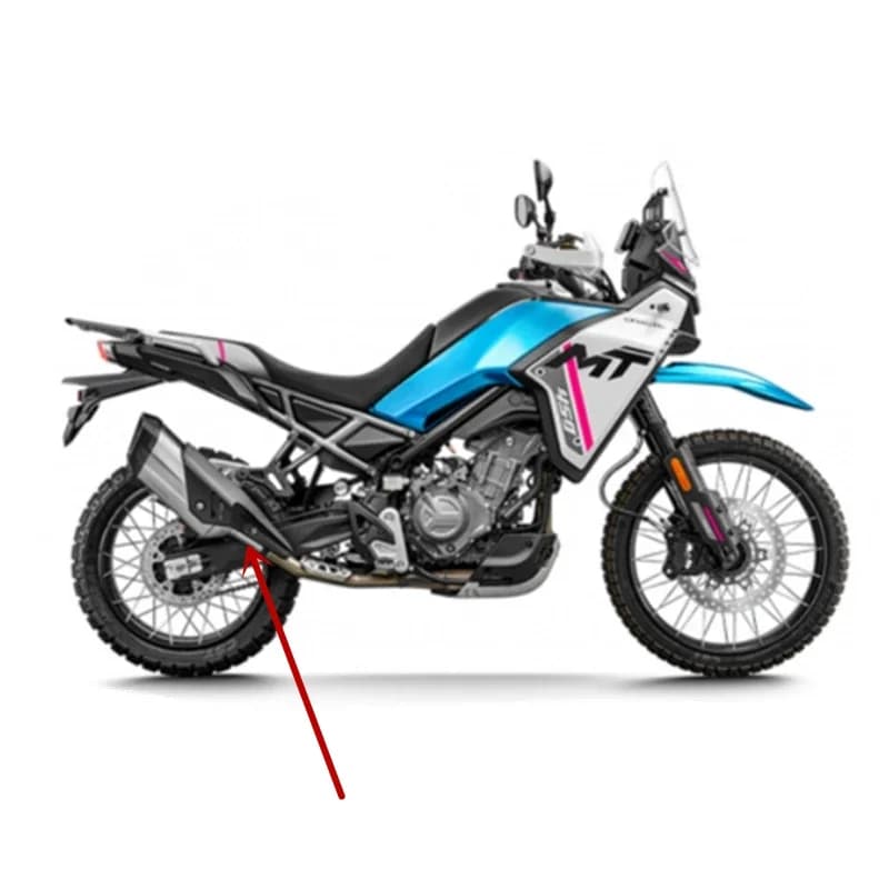 Copertura Protettiva Decorativa Anticalore in Alluminio per Silenziatore Moto CFMOTO 450MT CF450MT MT450