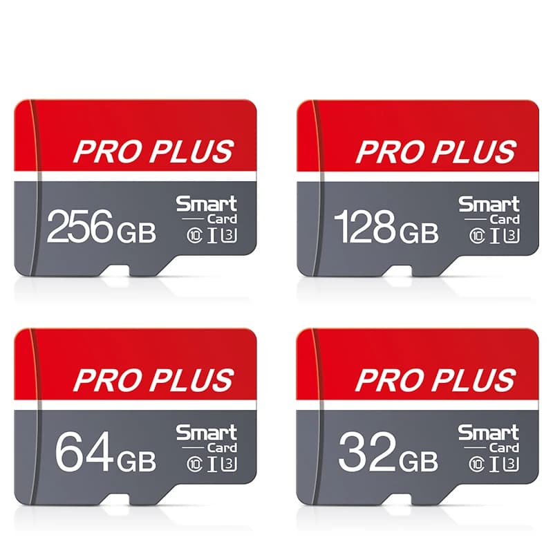 Scheda TF ad Alta Velocità Red Pro 32GB 64GB 128GB 256GB 512GB, Micro SD Card U3 C10 A1 V30, Scheda di Memoria per Dash Cam e Fotocamera
