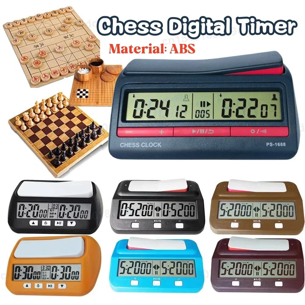 Orologio degli scacchi Scacchi cinesi / Go / Giochi di scacchi Orologio timer da gioco timer digitale per scacchi Orologio da gioco da tavolo