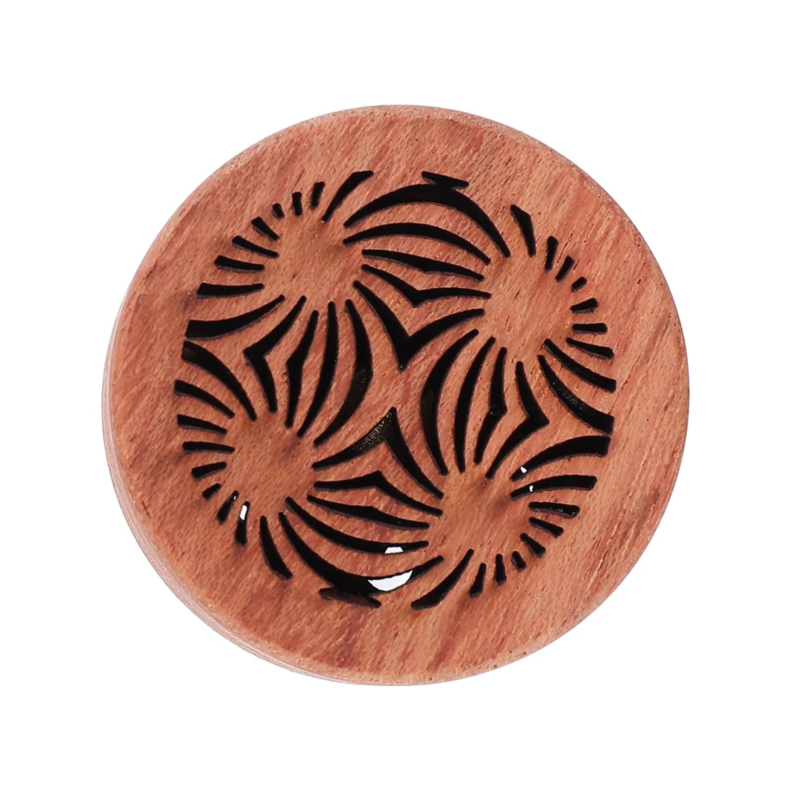 1Pcs Wooden Car Fragrance Diffuser Rosewood Essential Oil Aromatherapy Car Interior Decor Air Freshener Wood Diffused Perfume