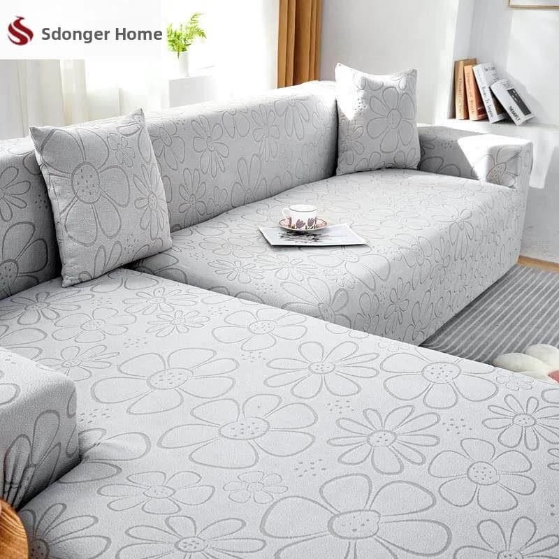 Universal Fit Sofa Cover Protector Thick Elastic Premium Feel Leather Sofa Dust Cover Full Wrap Protection for Sofas