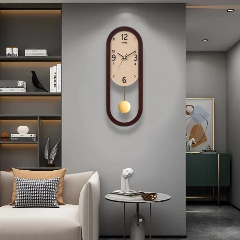 Orologio da parete a pendolo unico per ufficio Design Moda Camera da letto Orologio da parete moderno Soggiorno Lusso Reloj De Pared Articoli per la decorazione della casa