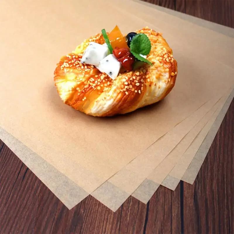 100 pezzi di carta pergamena da forno antiaderente resistente per cuocere alla griglia, friggitrice ad aria, cottura a vapore, tazza di pane, torta, biscotti