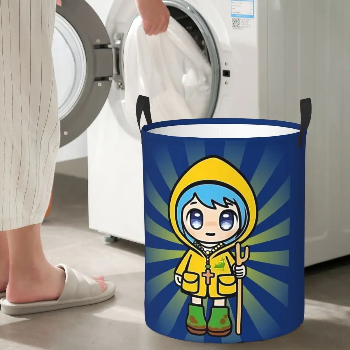 Light Vatican mascot Catholic church baskets for folding clothes clothes dirty toys basket holder large waterproof bag