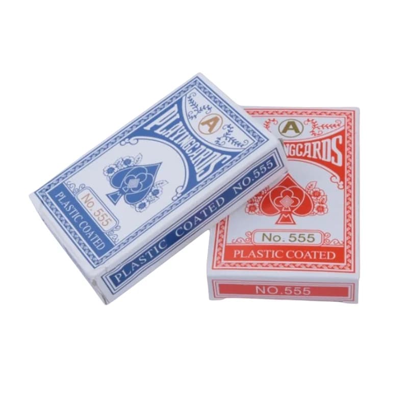 Nuovo modello di pellicola impermeabile in plastica Carte da gioco per adulti Gioco Carte da poker Giochi da tavolo Carte da 60 * 90 mm Carte da poker