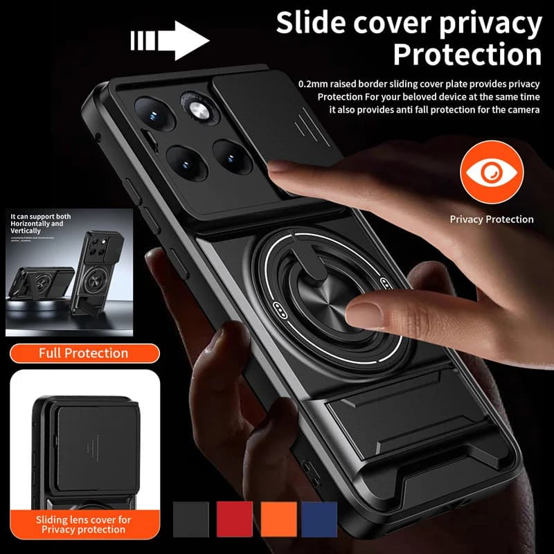 Armor Phone Case For Motorola Moto Edge 70 Fusion Cover Lens Protection Magnetcic Ring Stand Holder Back Shell Fundas