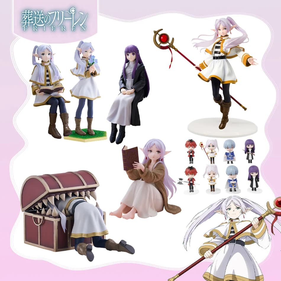 Frieren: Beyond Journey's End Statuetta Anime Ragazza Sousou No Frieren, Fermacavo, Action Figure da Collezione, Ornamento, Modellino, Giocattolo, Bambola