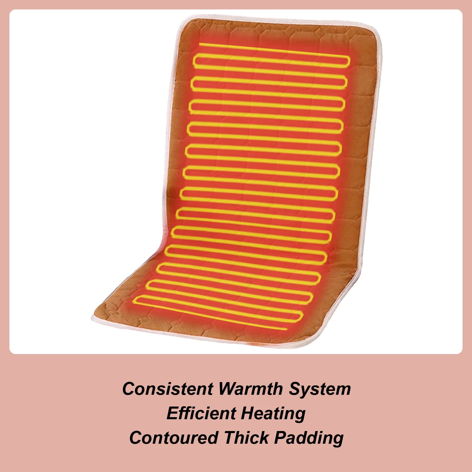 Heated seat cushion 9 temperature settings Heated seat warmer cover Intelligent timing plug-in for travel desk at home at work
