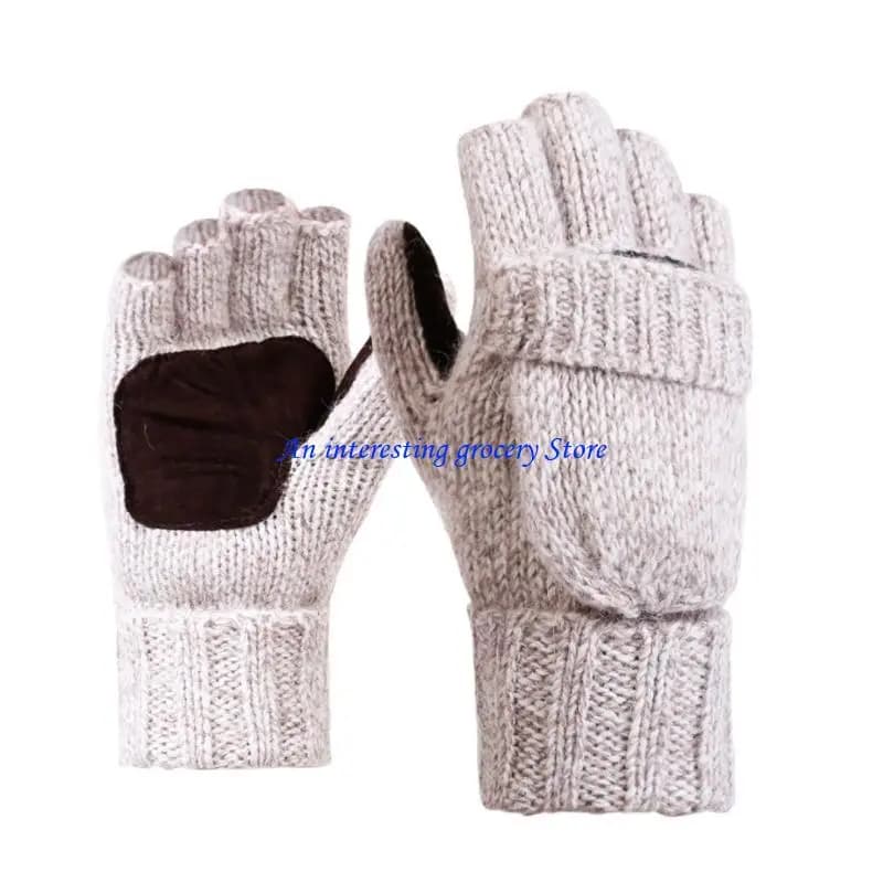 Guanti caldi 652D Guanti senza Guanti unisex per sport all aperta Copertura con patta Guanti convertibili in maglia