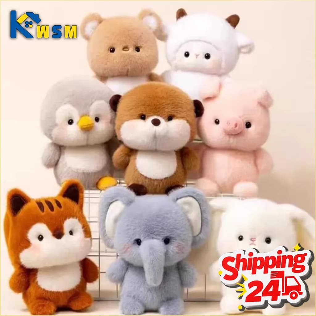 1-5 Pezzi Peluche da Scrivania, Simpatico Animale di Stoffa per Decorazione Tavolo, Compagno di Studio, Regalo di Compleanno, Ornamento per Camera, Kawaii
