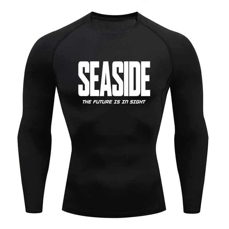 Men's T-Shirt for Running, Gym and Fitness Compression T-Shirt, Long Sleeve, Casual