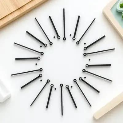 10 Set di Accessori per Orologi da Parete, Kit di Ricambio Lancette per Orologi Grandi, Solo Parti di Ricambio, Puntatori