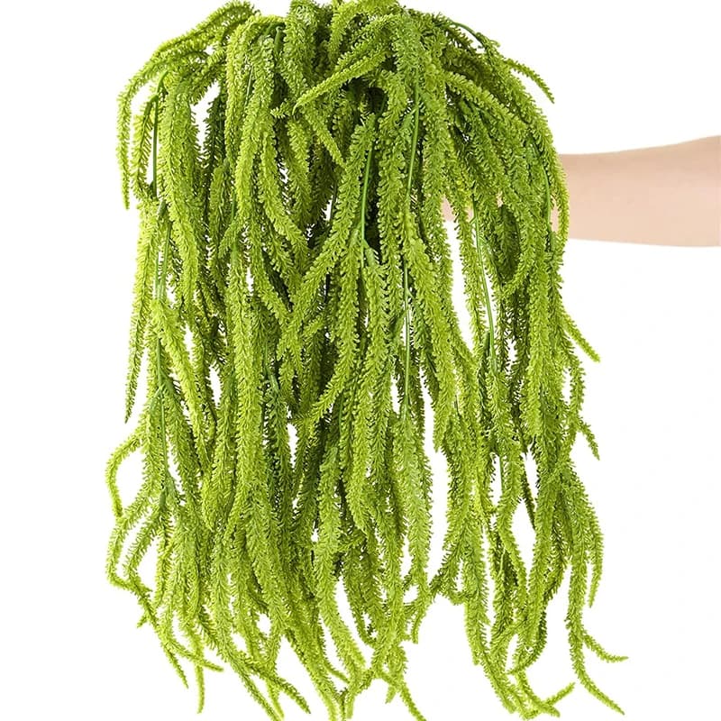 90CM Artificial Plastic Weeping Willow Hanging Green Vine Fake Plants for Home Room Vase Floral Arrangement Wedding Decoration