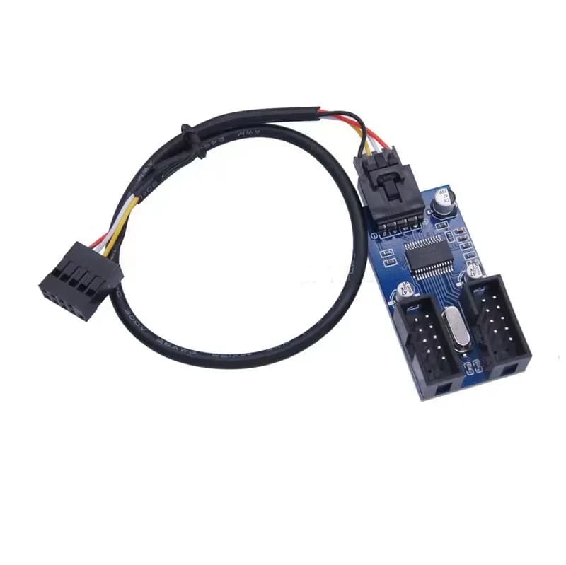 Extension cable adapter from 1 to 2/4 HUB connectors 9 pin female USB header from 1 to 4 for desktop