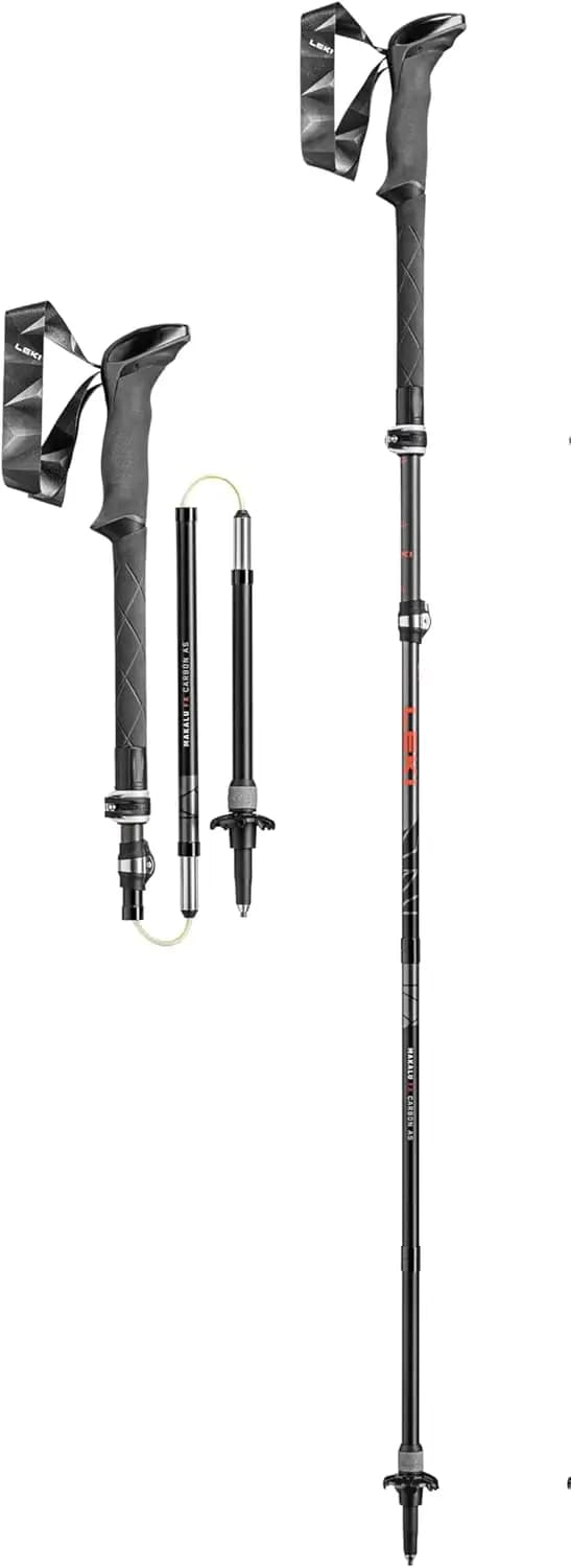 Lightweight and Foldable Trekking Sticks - Removable Walk Sticks, Carbon Fiber Resistant