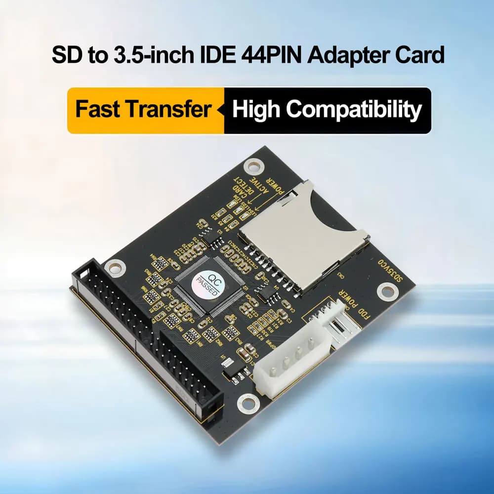 Scheda adattatore da SD a IDE Connettore femmina da 40 pin 3,5 Scheda di memoria SD desktop adatta per computer PC