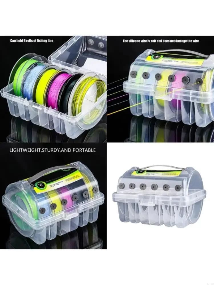 Fishing Line Storage Case Portable Line Spool Box Tackle Box Multifunction