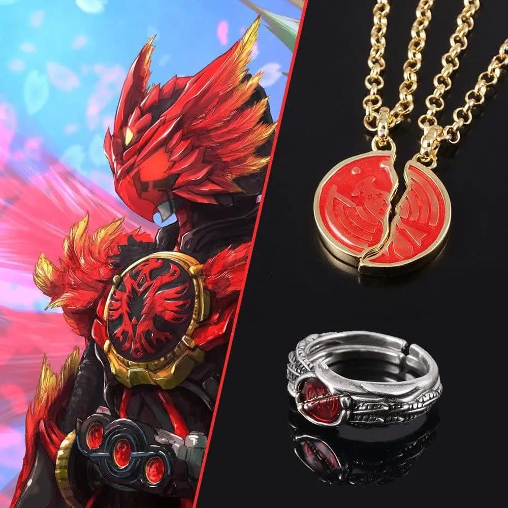 Nuovo Anime Kamen Rider OOO Collana Ankh's Broken Taka Core Medaglia Collane con ciondolo per donna Uomo Gioielli regalo