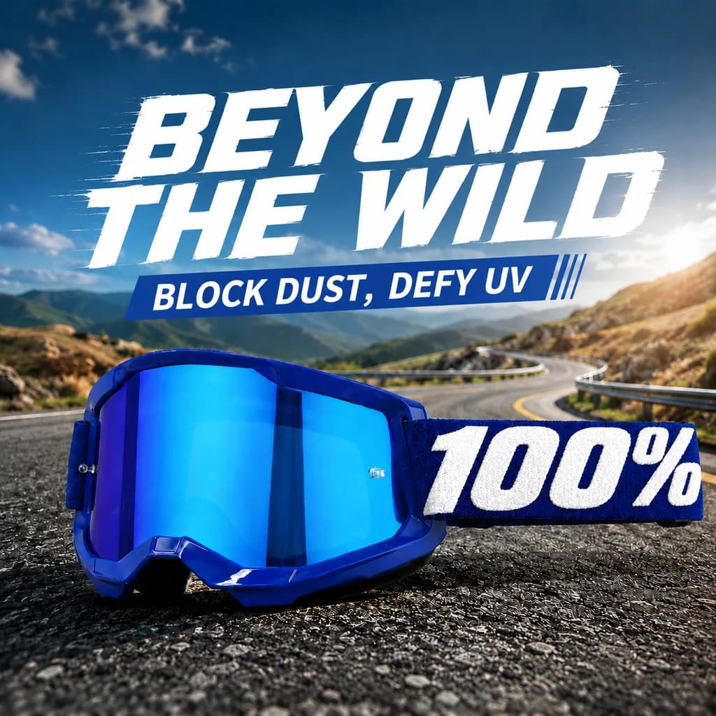 Outdoor Motorcycle Goggles with UV Protection Wind And Dust Proof for MX Enduro Dirt Bike ATV MTB Ski Cycling Sports Eyewear