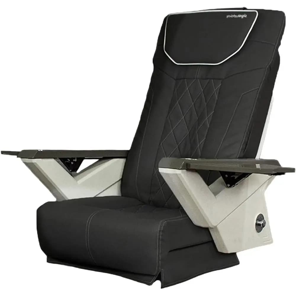Pedicure Chair Cushion Set (Black), Vibration Massage Chair Cover, Nail Pedicure Equipment & Furniture