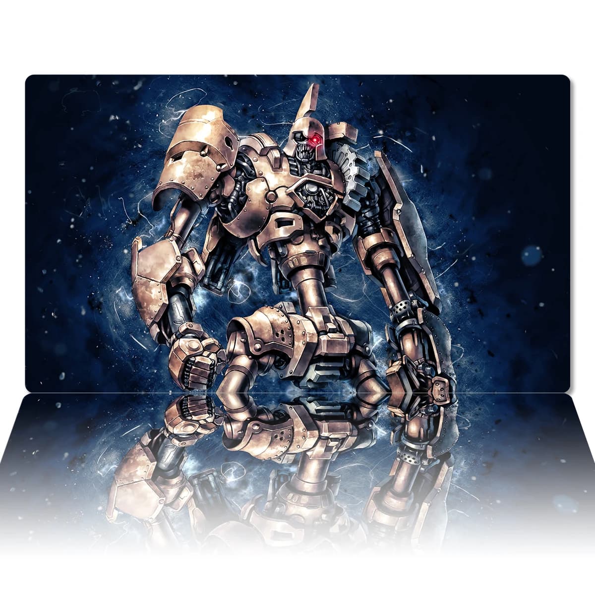 Tappetino da Gioco YuGiOh Ancient Gear Golem TCG CCG, Tappetino per Giochi di Carte Collezionabili, Tappetino per Mouse Anime, Tappetino da Scrivania in Gomma, Zona Free Bag