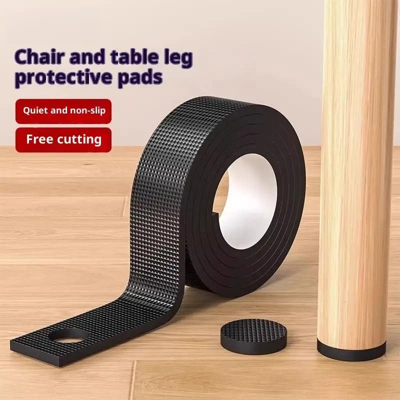 Protezioni Antiscivolo per Mobili, Adesive in Gomma, Resistenti, per Gambe di Sedie, Tavoli, Divani, Pavimenti in Legno Duro