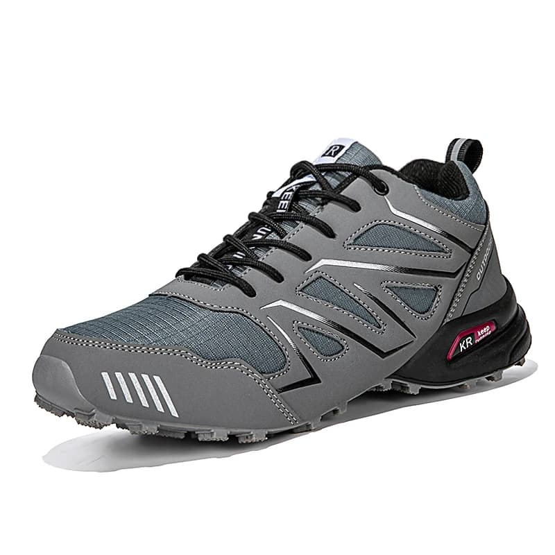2026 New Men Hiking Shoes Outdoor Waterproof Sports Shoes Comfortable Leather Hiking Training Boots Large Size Tactical Shoe Men