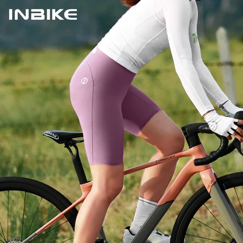 INBIKE New Summer Women's Cycling Shorts Road Bike Pants Padded Cycling Shorts MTB for Women with Pockets Cycling Shorts