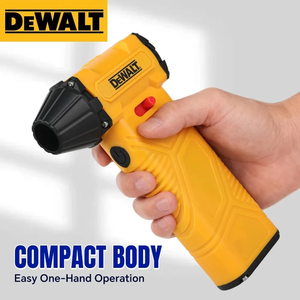 Ventilatore a turbina brushless DEWALT Mini ad alta velocità, compatto per soffiare polvere, acqua, neve e raffreddare, potente strumento portatile