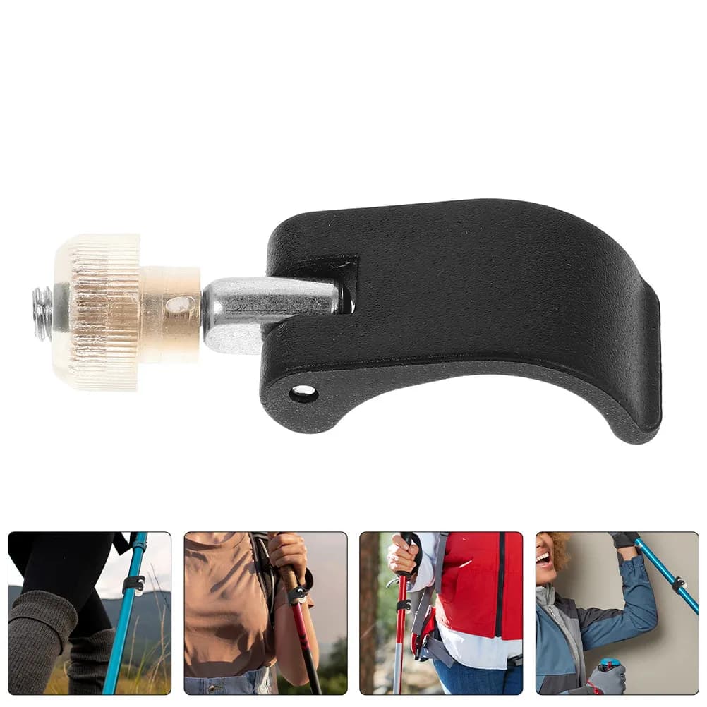 4Sets Trekking Pole Lock Flip Lock Buckle for Hiking Camping Mountaineering Outdoor Climbing Accessories Lightweight Stable