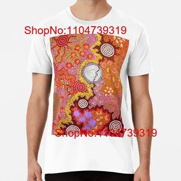 Arte aborigena australiana dalla S alla 5XL Made in AU USA T-shirt vintage lavata e traspirante per l'uso quotidiano grafico alla moda