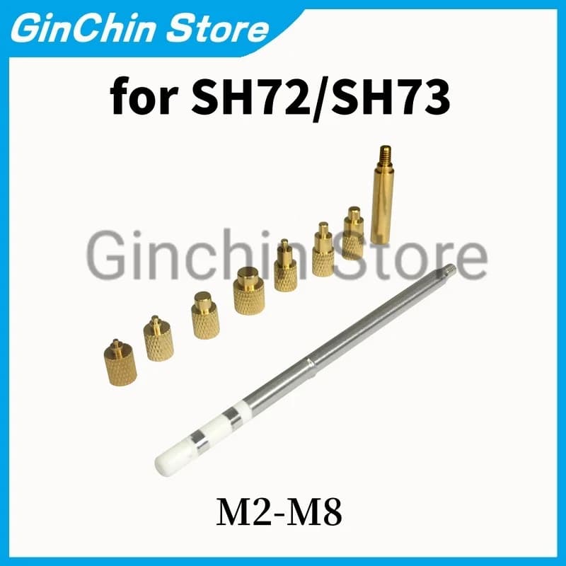 SH72/SH73 Hot Melt Brass Welder and nut tip M2-M8 Built-in kit Spare tools set for 3D printer part heater