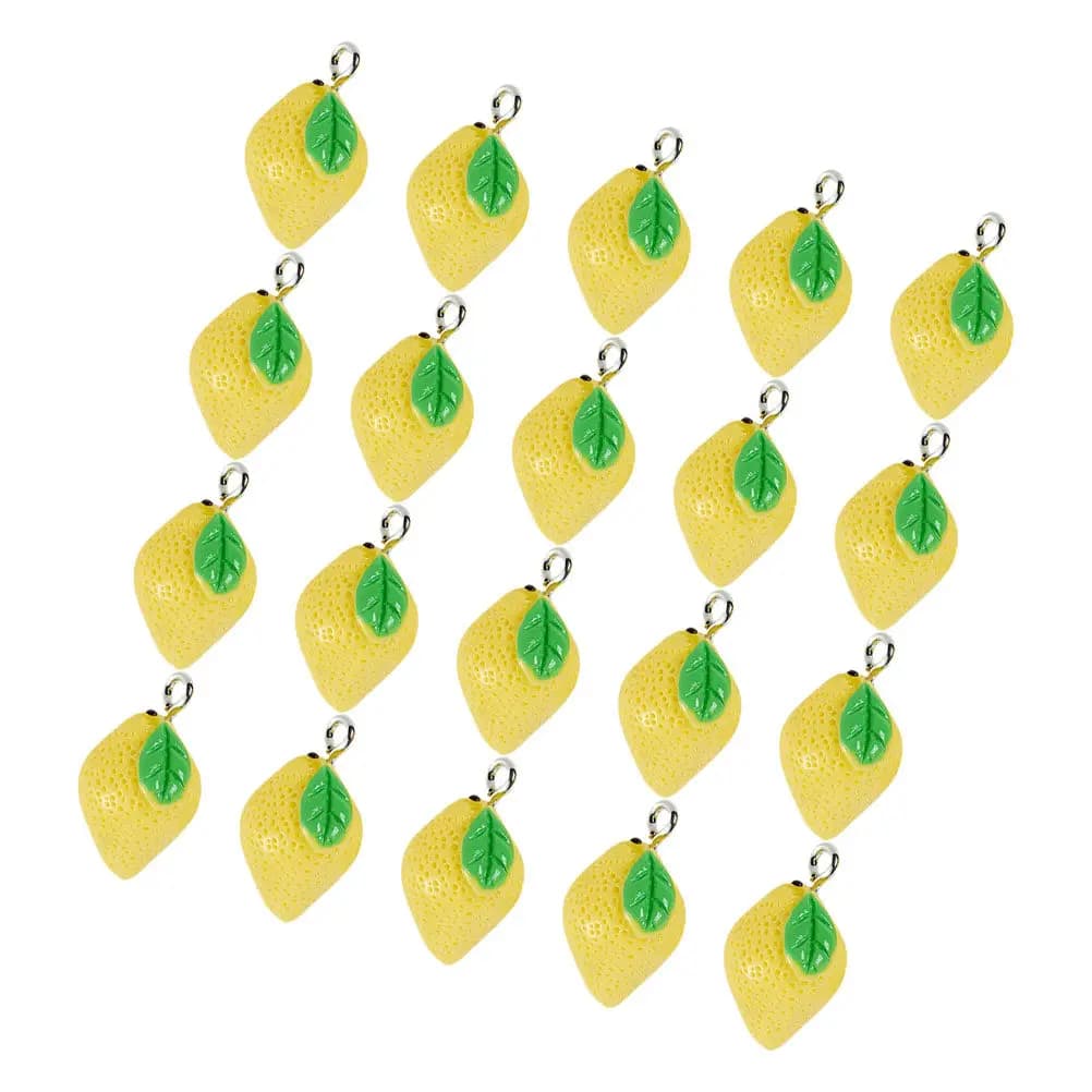 20 Pezzi Ciondoli Limone in Resina, Ciondoli Frutta per Creazione Gioielli Fai da Te, Braccialetti, Collane, Orecchini, Portachiavi, Ciondoli, Accessori Artigianali Estivi