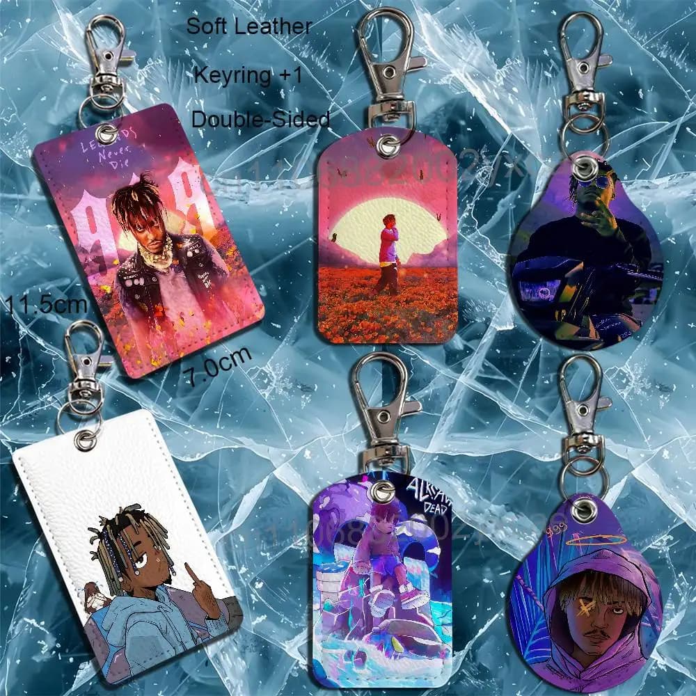 Lucid Dreams Juice WRLD Card Holder Keychain Key Ring Door Lock Access Protective Case For Security Gift