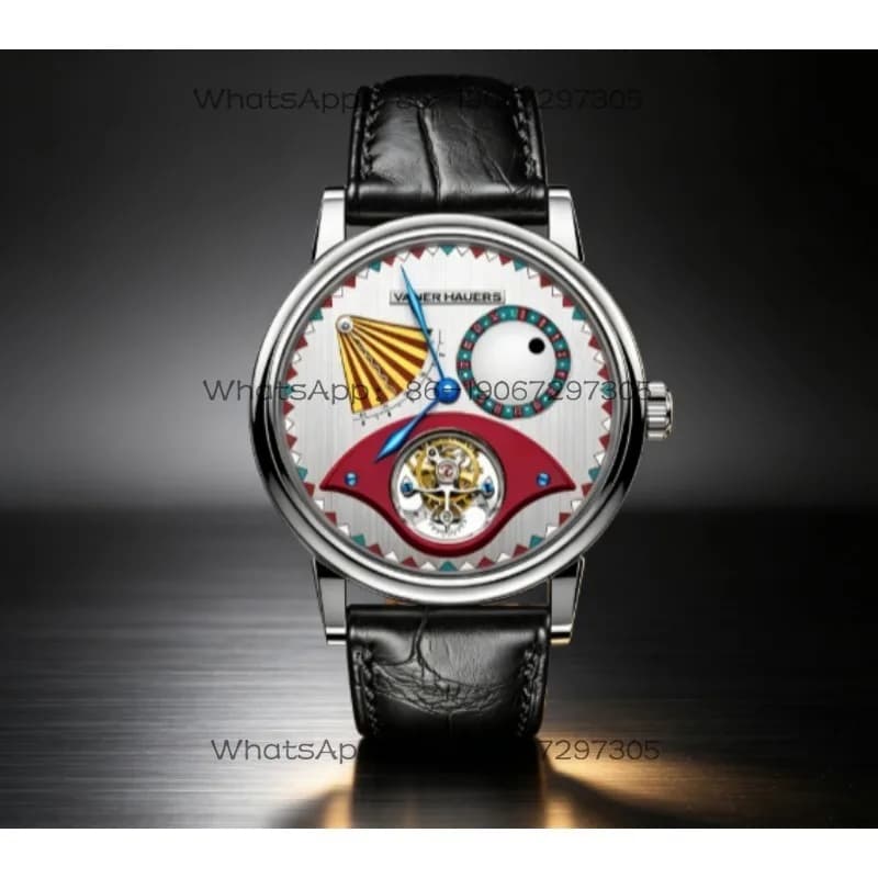 Da Qin Wang Jian China Weijie Haus Red Fu Clown Men's Mechanical Watch Tourbillon Waterproof Men's Watch
