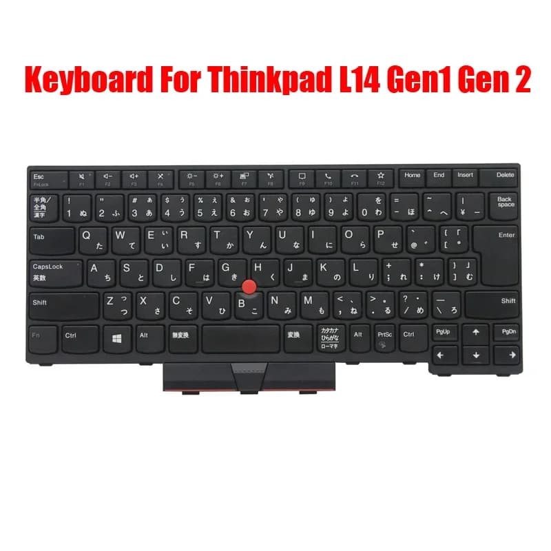 Laptop Keyboard For Lenovo For Thinkpad L14 L14 Gen 2 Japanese JP JA 5N20W67678 5N20W67750 5N20W67714 Non Backlight Black New