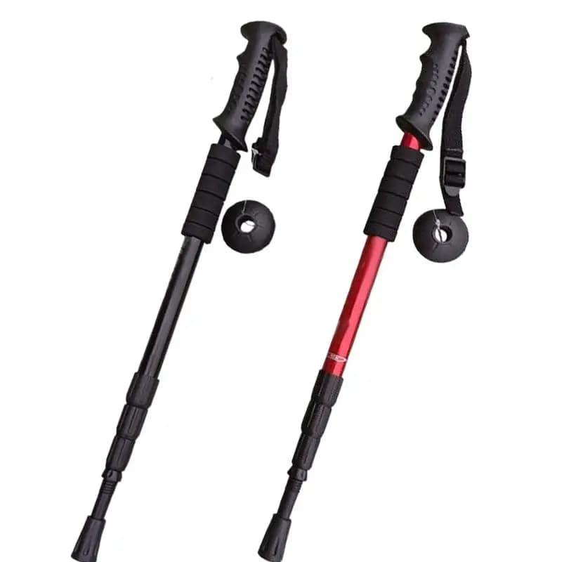 Outdoor Foldable Trekking Stick Portable Telescopic Walking Stick Light Trekking Stick for Camping Climbing Sports Accessories